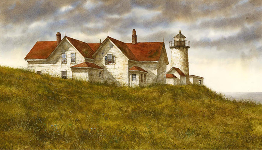 A watercolor painting by Bradley Hendershot